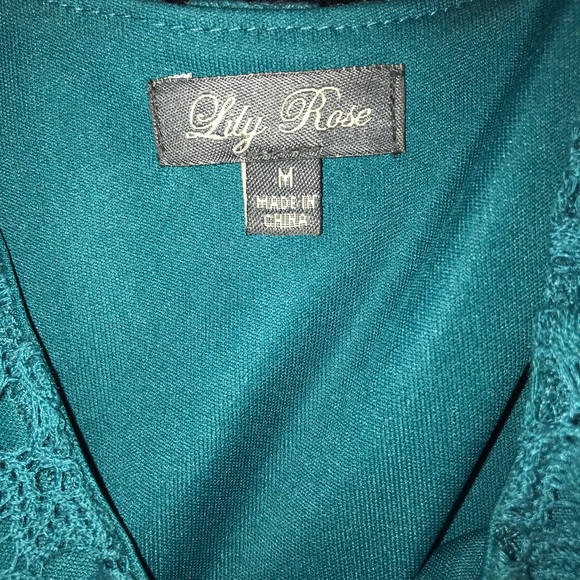 Teal Lace dress - Picture 3 of 5